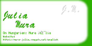 julia mura business card